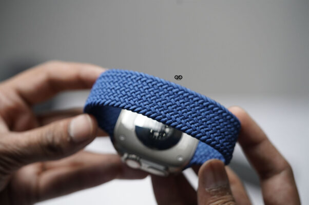 Atlantic Blue Braided Solo Loop For Apple Watch 49 (Series Ultra/Ultra 2/Ultra 3)