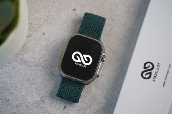 Midnight Green Braided Solo Loop For Apple Watch 49 MM Series Ultra/Ultra 2