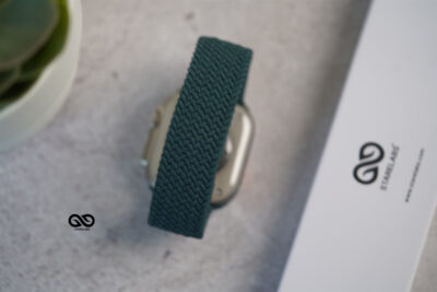 Midnight Green Braided Solo Loop For Apple Watch 49 (Series Ultra/Ultra 2/Ultra 3)
