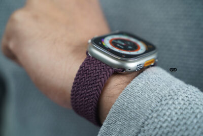 Dark Cherry Braided Solo Loop For Apple Watch 49 (Series Ultra/Ultra 2/Ultra 3)