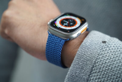 Atlantic Blue Braided Solo Loop For Apple Watch 49 (Series Ultra/Ultra 2/Ultra 3)