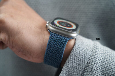 Abyss Blue Braided Solo Loop For Apple Watch 49 (Series Ultra/Ultra 2/Ultra 3)