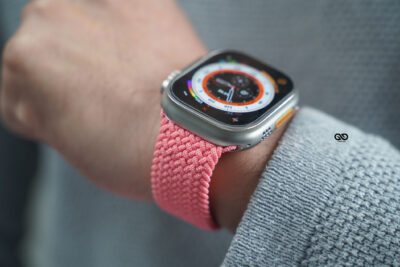 Pink Punch Braided Solo Loop For Apple Watch 49 (Series Ultra/Ultra 2/Ultra 3)