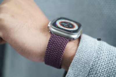 Dark Cherry Braided Solo Loop For Apple Watch 49 (Series Ultra/Ultra 2/Ultra 3)