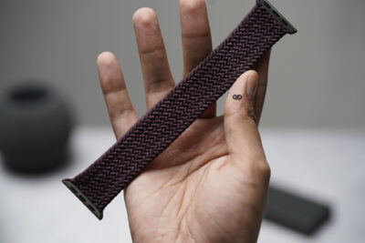 Dark Cherry Braided Solo Loop For Apple Watch 49 (Series Ultra/Ultra 2/Ultra 3)