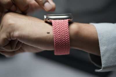 Pink Punch Braided Solo Loop For Apple Watch 49 (Series Ultra/Ultra 2/Ultra 3)