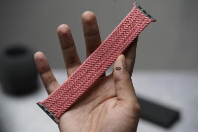 Pink Punch Braided Solo Loop For Apple Watch 49 (Series Ultra/Ultra 2/Ultra 3)