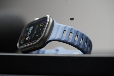 Cool Blue Waterproof Silicone Sports Bands For Apple Watch 49 MM (Series Ultra/Ultra 2/Ultra 3)