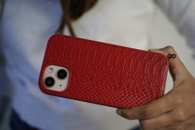 Designer Croc Textured Faux Leather Case