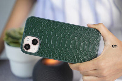 Designer Croc Textured Faux Leather Case