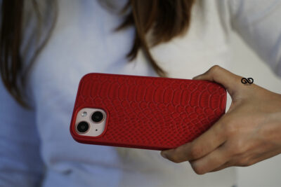 Designer Croc Textured Faux Leather Case