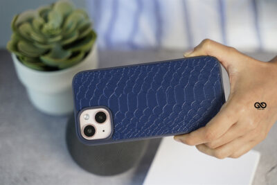 Designer Croc Textured Faux Leather Case