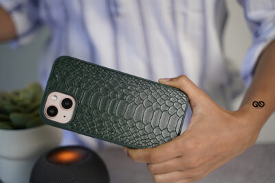 Designer Croc Textured Faux Leather Case