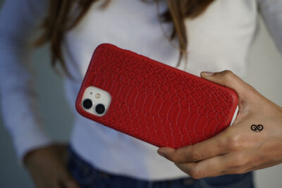 Designer Croc Textured Faux Leather Case
