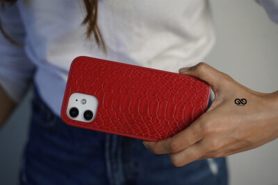 Designer Croc Textured Faux Leather Case
