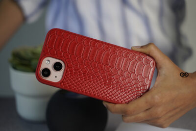 Designer Croc Textured Faux Leather Case