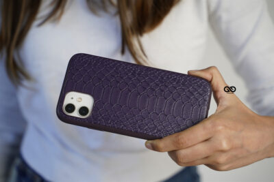 Designer Croc Textured Faux Leather Case