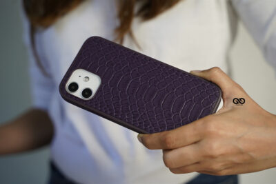 Designer Croc Textured Faux Leather Case