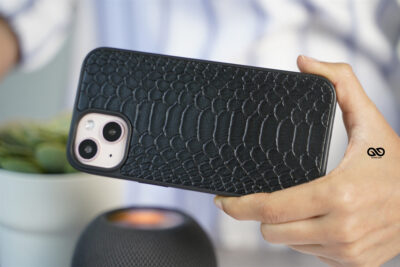 Designer Croc Textured Faux Leather Case