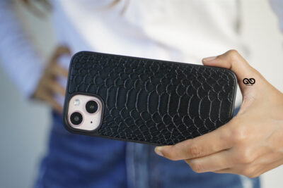 Designer Croc Textured Faux Leather Case