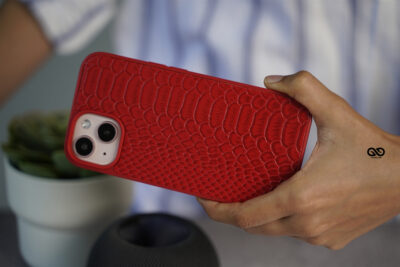 Designer Croc Textured Faux Leather Case