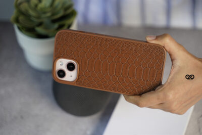 Designer Croc Textured Faux Leather Case