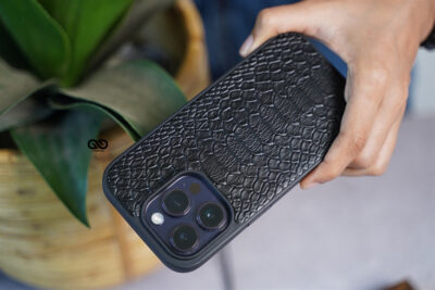 Designer Croc Textured Faux Leather Case