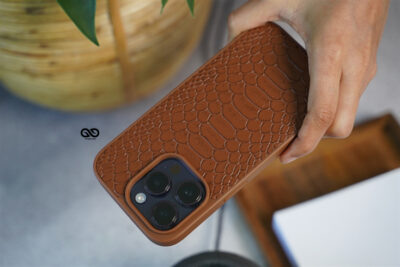 Designer Croc Textured Faux Leather Case