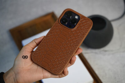 Designer Croc Textured Faux Leather Case