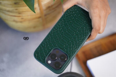 Designer Croc Textured Faux Leather Case