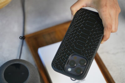 Designer Croc Textured Faux Leather Case