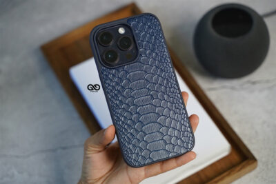 Designer Croc Textured Faux Leather Case