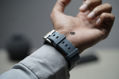 Lunar Grey Fluoro Rubber Strap With Titanium Buckle For Apple Watch 49 MM (Series Ultra/Ultra 2/Ultra 3)