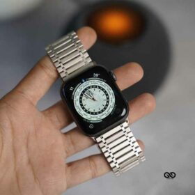 Stainless Steel Rose Gold Belt For Apple Watch 42MM 41MM 40MM Series 4 5 6 7 8 9 10 11 SE SE 2 Gen