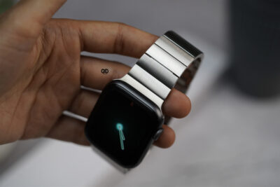 Silver Titanium Matte Finish Detachable Link Strap With Magnetic Closure Apple Watch 44MM 45MM 46MM Series 4 5 6 7 8 9 10 11 (SE 2 3 Gen)