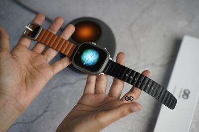 Two Coloured Faux Leather Strap with buckle For Apple Watch 49 Series Ultra1 2 3 4 84 Two Coloured Faux Leather Strap with buckle For Apple Watch 49 Series Ultra1 2 3 4 - Image 24