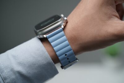Two Coloured Faux Leather Strap with buckle For Apple Watch 49 Series Ultra1 2 3 4 102 Two Coloured Faux Leather Strap with buckle For Apple Watch 49 Series Ultra1 2 3 4 - Image 42