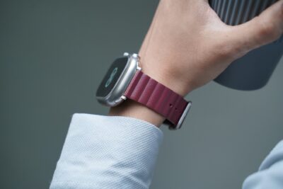 Two Coloured Faux Leather Strap with buckle For Apple Watch 49 Series Ultra1 2 3 4 63 Two Coloured Faux Leather Strap with buckle For Apple Watch 49 Series Ultra1 2 3 4 - Image 3