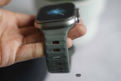 Ash Green Waterproof Silicone Sports Bands for Apple Watch 49 MM Series Ultra/Ultra 2/Ultra 3