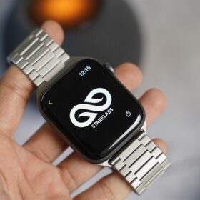 Stainless Steel Silver Belt For Apple Watch 44MM 45MM 46MM Series 4 5 6 7 8 9 10 11 12 SE SE2 SE3 Gen