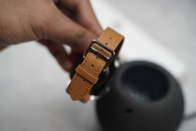 Vintage Tan Vegan Leather Strap For Apple Watch 42MM 41MM 40MM Series 4 5 6 7 8 9 10 11 SE SE 2 Gen
