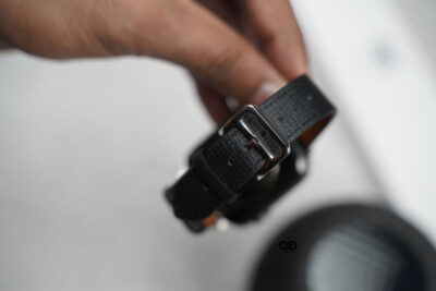 Sable Black Vegan Leather Strap For Apple Watch 42MM 41MM 40MM Series 4 5 6 7 8 9 10 11 SE SE 2 Gen