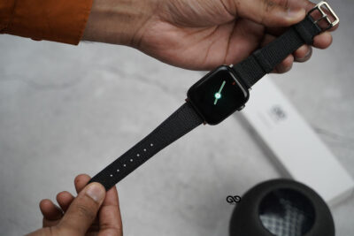 Sable Black Vegan Leather Strap For Apple Watch 42MM 41MM 40MM Series 4 5 6 7 8 9 10 11 SE SE 2 Gen