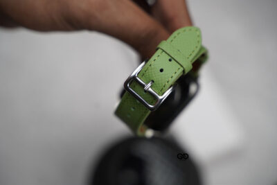 Fern Green Vegan Leather Strap For Apple Watch 44MM 45MM 46MM Series 4 5 6 7 8 9 10 11 (SE 2 3 Gen)