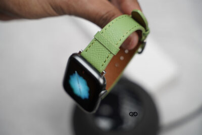 Fern Green Vegan Leather Strap For Apple Watch 44MM 45MM 46MM Series 4 5 6 7 8 9 10 11 (SE 2 3 Gen)