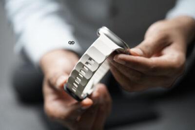 Beige FKM Casual Rubber Sports Band For Apple Watch 49 MM Series Ultra/Ultra 2