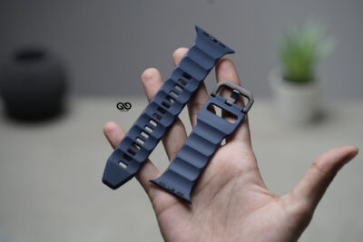 Dark Blue FKM Casual Sports Band For Apple Watch 44MM 45MM 46MM Series 4 5 6 7 8 9 10 11 (SE 2 3 Gen)