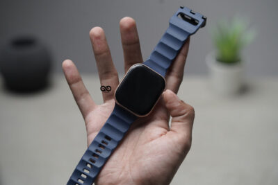 Dark Blue FKM Casual Sports Band For Apple Watch 44MM 45MM 46MM Series 4 5 6 7 8 9 10 11 (SE 2 3 Gen)