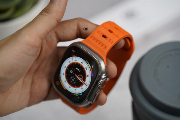 Ultra Orange FKM Active Rubber Strap For Apple Watch 49 MM Series Ultra/Ultra 2