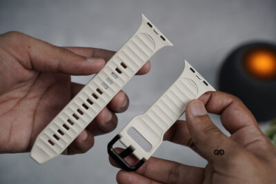 Beige FKM Casual Sports Band For Apple Watch 44MM 45MM 46MM Series 4 5 6 7 8 9 10 11 (SE 2 3 Gen)